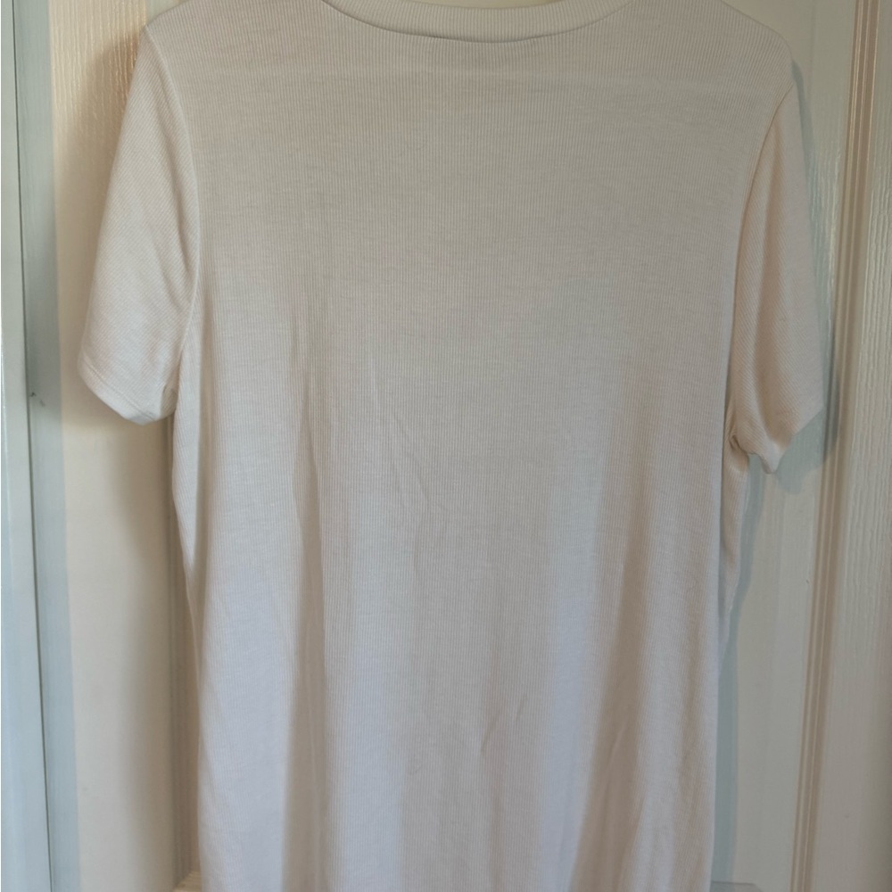 LOFT Ivory Ribbed Knit Top - Picture 4 of 4